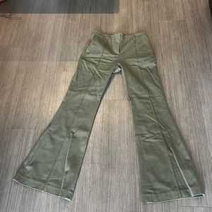 Olive ATM Twill Flare Pants